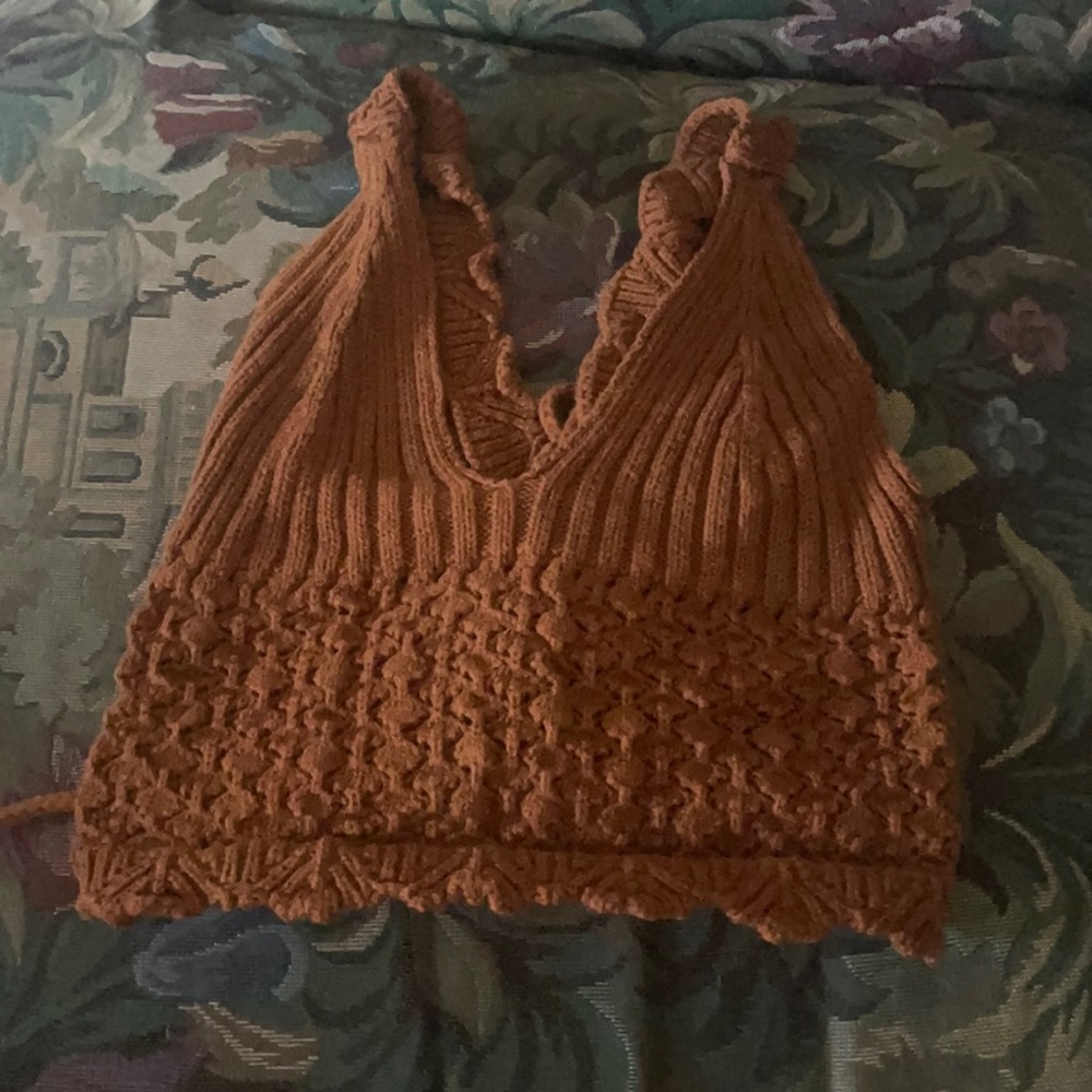 Knit vintage style tank top